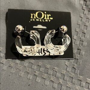 nOir Jewelry Transparent Hoop Earrings